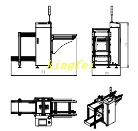 دستگاه خط SMT کاملا اتوماتیک استاکر صفحه SMT بارگذاری کننده بارگیری کننده
