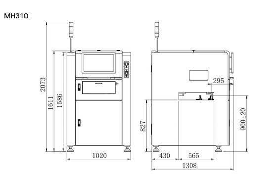 بازرسي آنلاين SPI 3D PCBA پاست جوش MH310